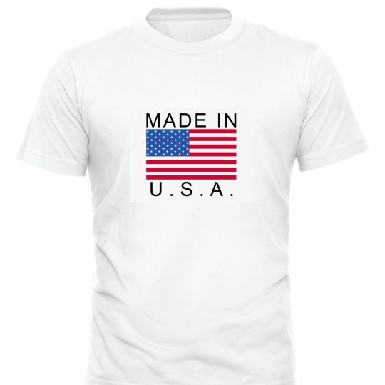 Made In U.S.A. White Shirt Men