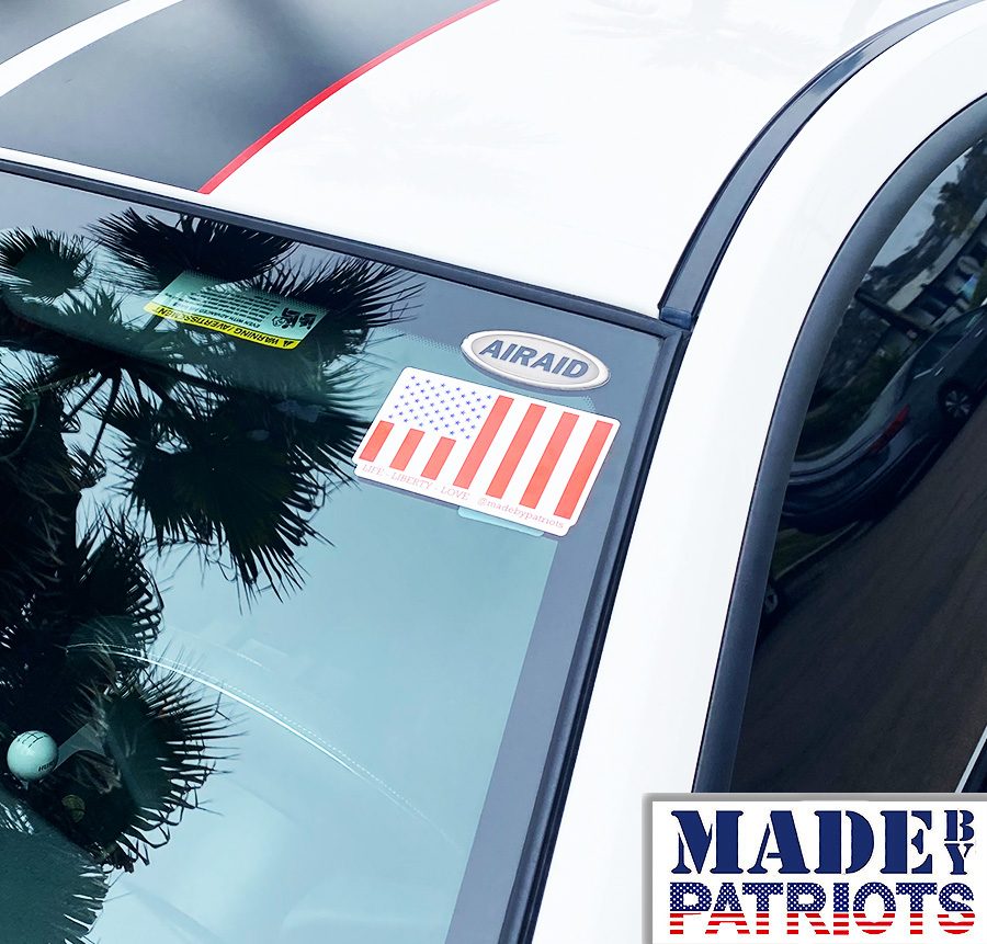 civil peace flag hologram sticker car-veterans-ptsd-cure