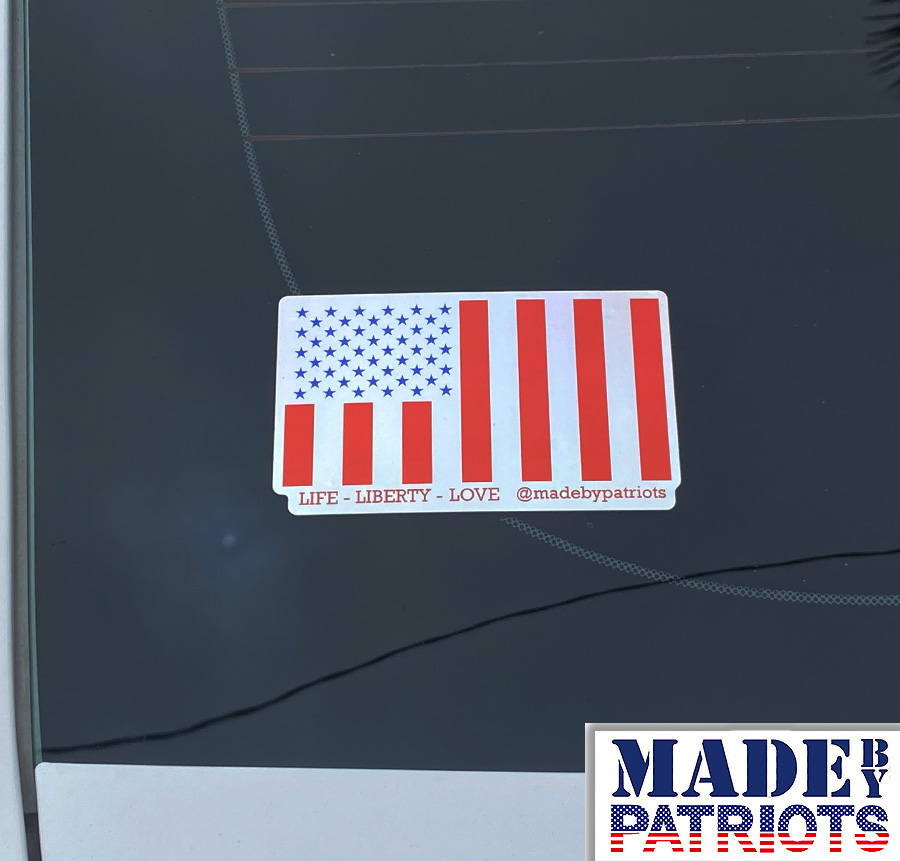 4 USA Civil Peace Flag Sticker Hologram Special Print - Image 4