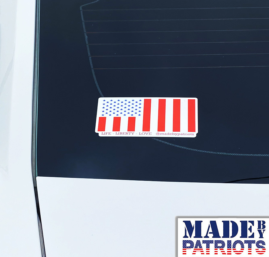 3 USA Civil Peace Flag Sticker Hologram Special Print - Image 3