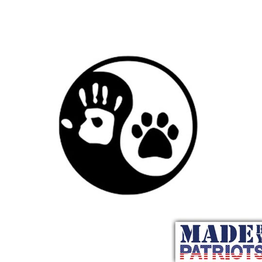yin yang dog paws